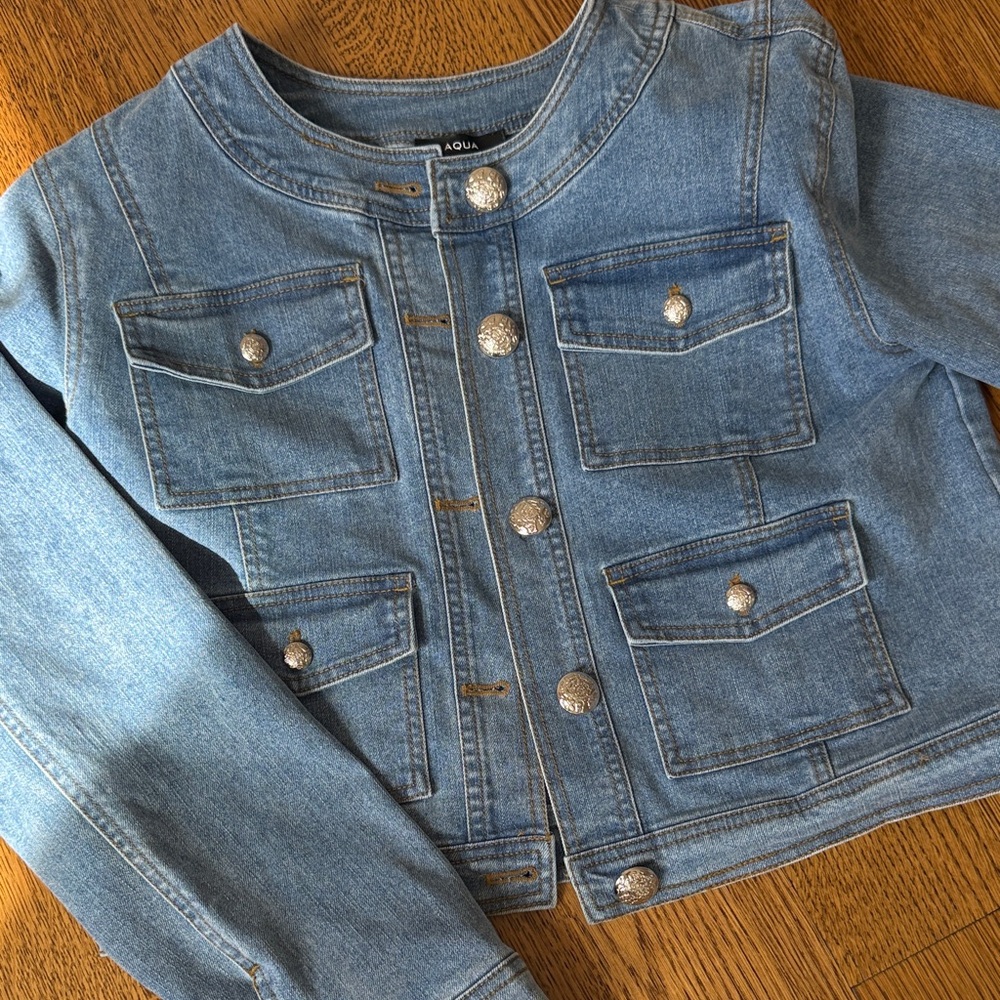 Aqua Women's Denim Jacket medium